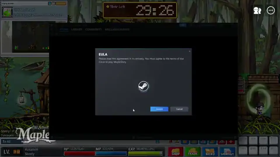 Steam library MapleStory tile for Classic World
